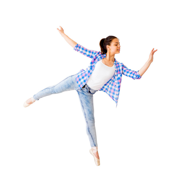Portrait of a dancing girl - Foto, Imagen