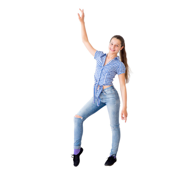 Portrait of a dancing girl - Foto, afbeelding