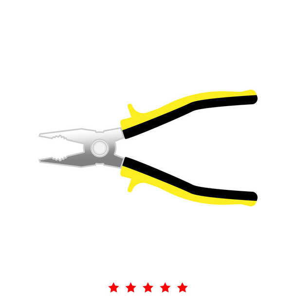 Pliers it is icon . - Vector, Image