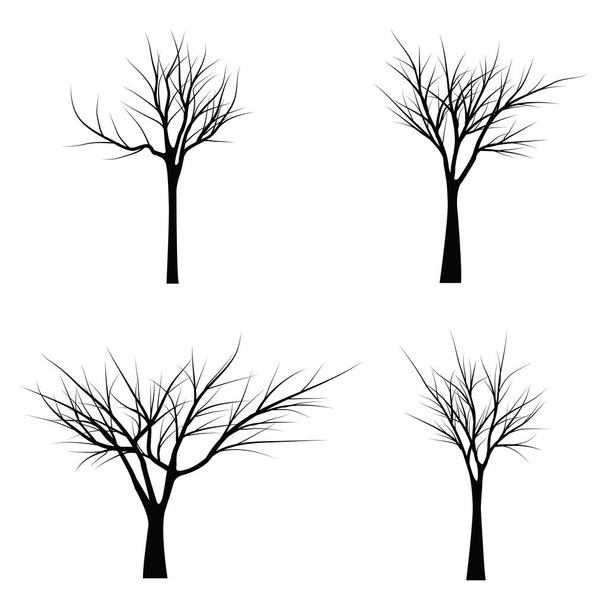 Bomen met dode takken - Vector, afbeelding