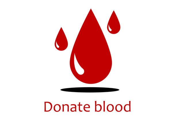 adományoz a vér grafikai tervezés, illusztráció vektor - Vektor, kép