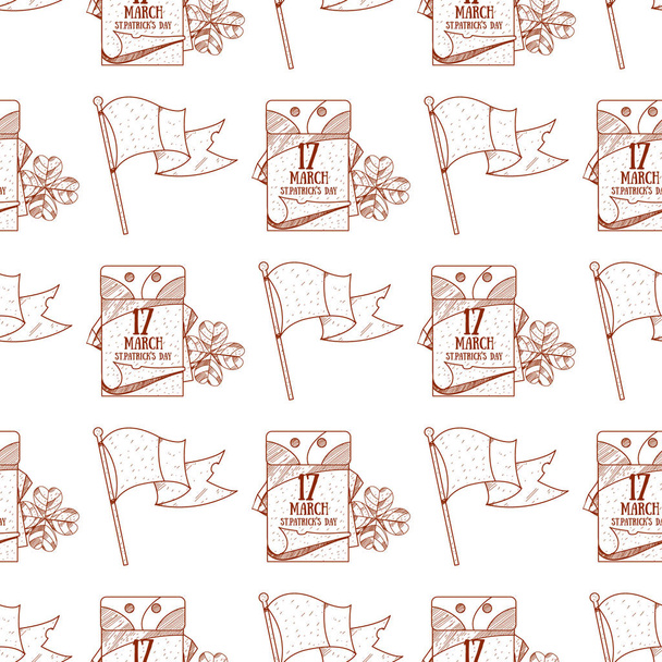 Seamless pattern with  flags - Vecteur, image