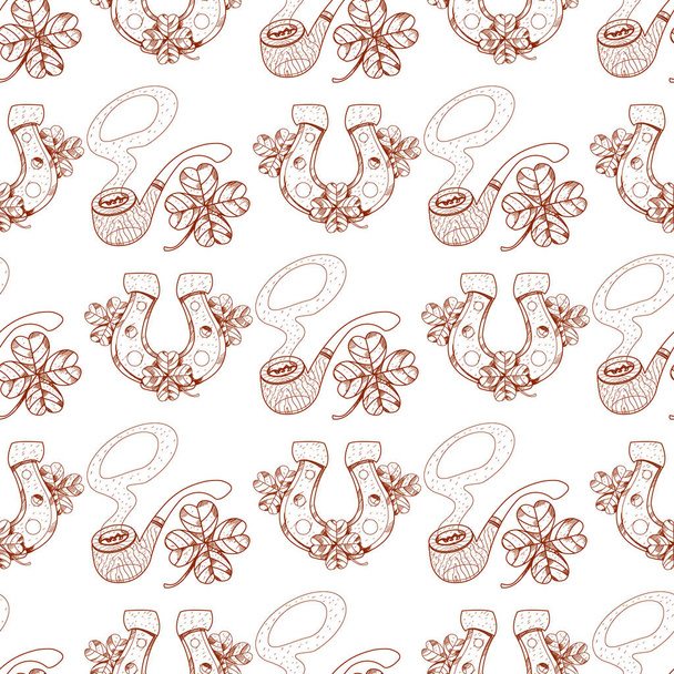 Seamless pattern with  pipes - Вектор,изображение