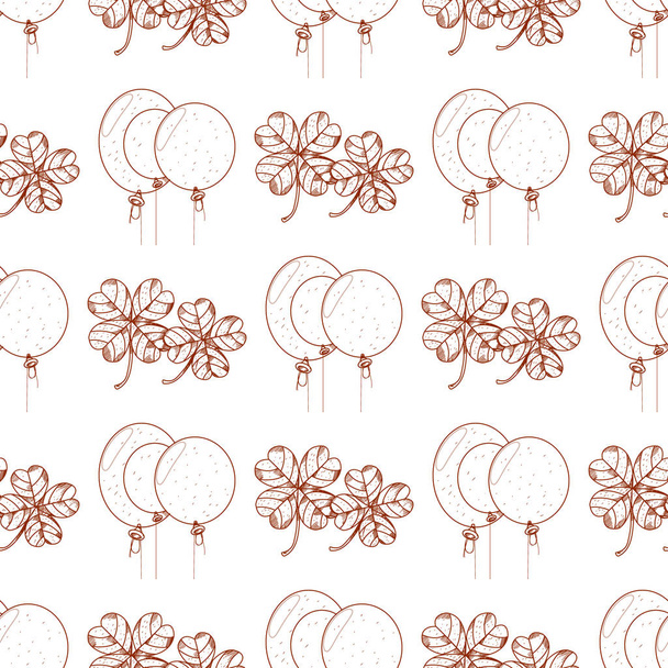 Seamless pattern with balloons - Vektor, Bild