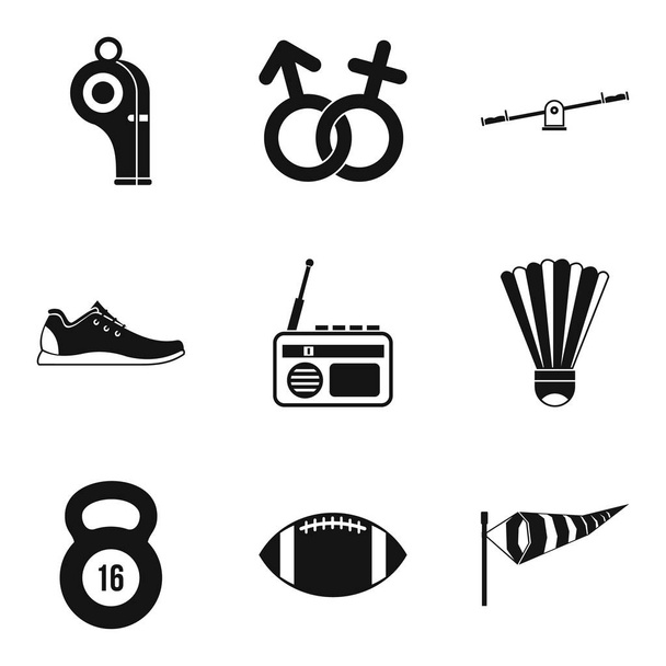 Differenze sessuali set di icone, stile semplice
 - Vettoriali, immagini