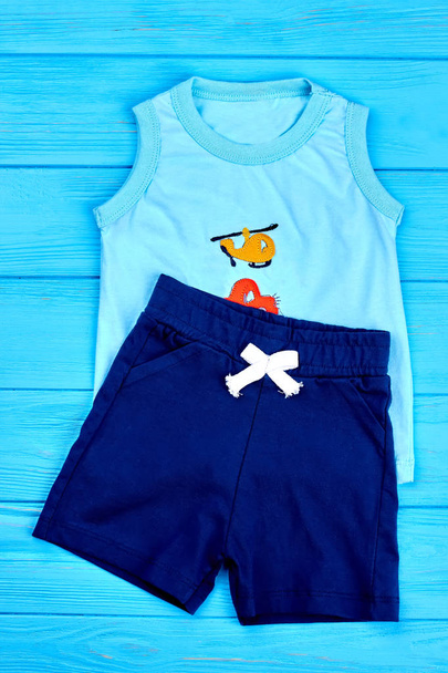 Baby-boy modern summer outfit. - Photo, Image
