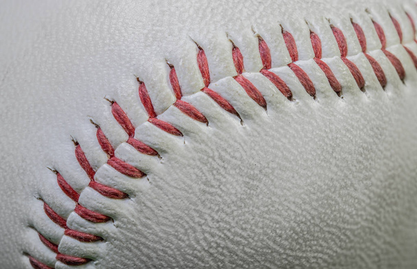 Macro gros plan de vieux fond de baseball avec espace de copie
.  - Photo, image