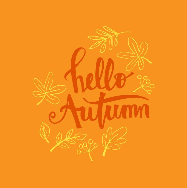Hallo Herbstkarte - Foto, Bild