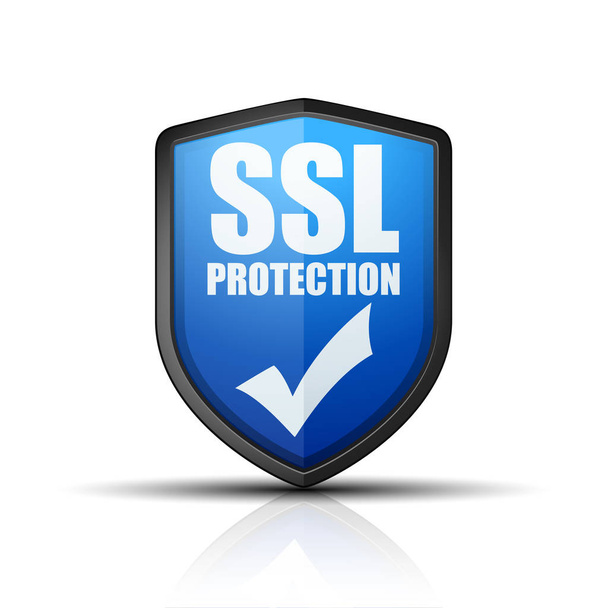 SSL Protection Shield - Vector, Image