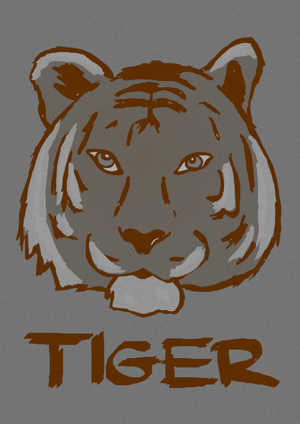 Головний vintage тигр
 - Фото, зображення