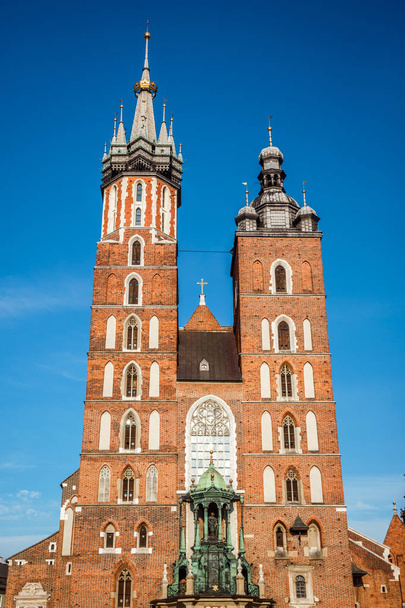 Szent Mária-bazilika Városközpont, Krakkó, Lengyelország - Fotó, kép