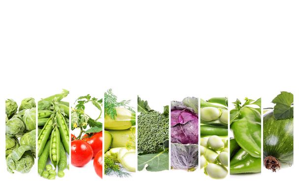 コラージュの新鮮な野菜 - 写真・画像