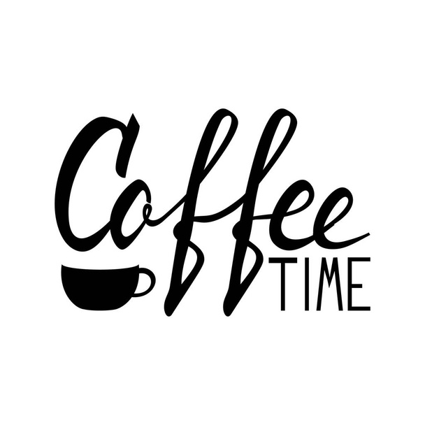 Lettrage café, logo
, - Vecteur, image