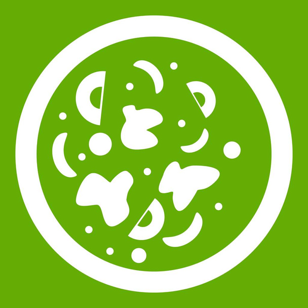 Asian hot dish icon green - Vector, imagen