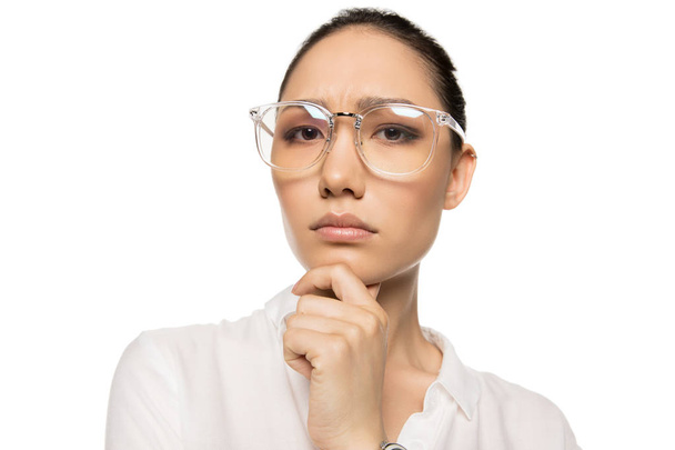 asian woman in eyeglasses - Фото, зображення