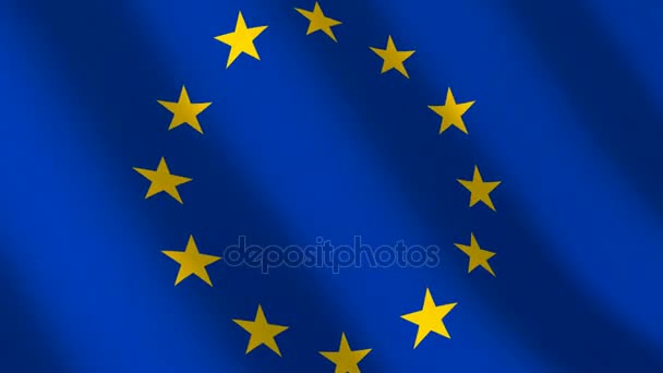 Bandeira euro union, seamless loop
 - Filmagem, Vídeo
