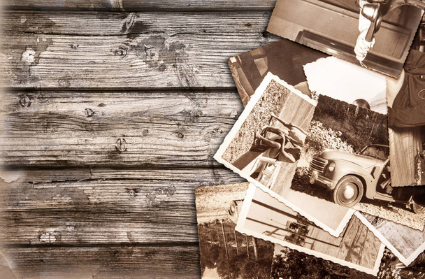 fotografias vintage fundo de madeira
 - Foto, Imagem