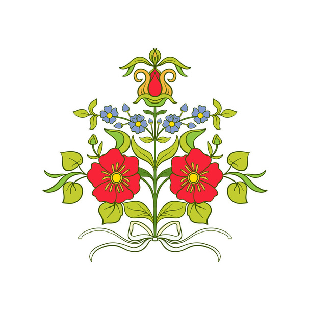 Barevné vintage květiny kytice nebo vzor - Vektor, obrázek