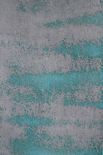 Metal Wall Obsolete Paint With Shadow Texture. - Foto, Imagen