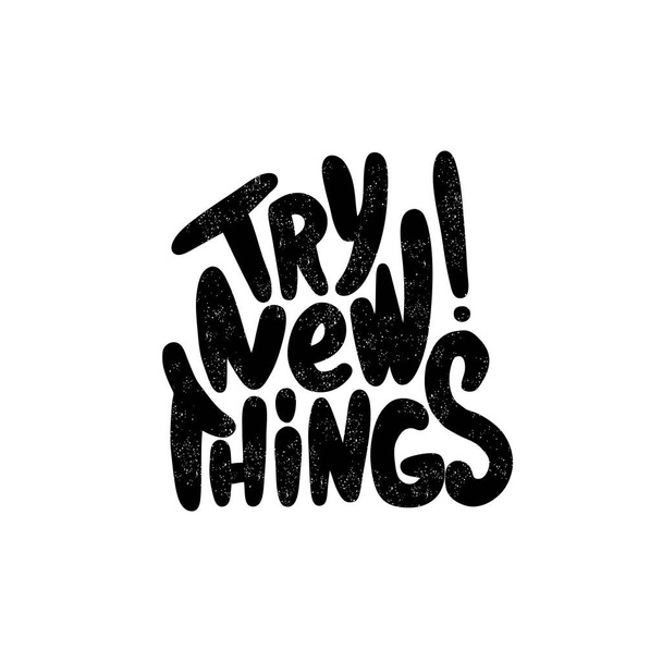 Try new things - Διάνυσμα, εικόνα