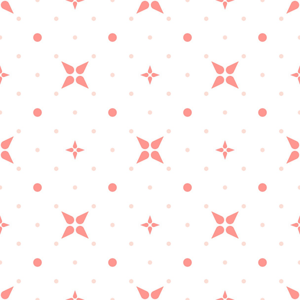 Seamless geometric diagonal pattern with stars and grid of dots. Vector Illustration - Вектор,изображение