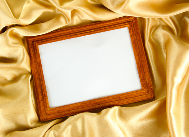 empty frame on beautiful silk - Фото, изображение