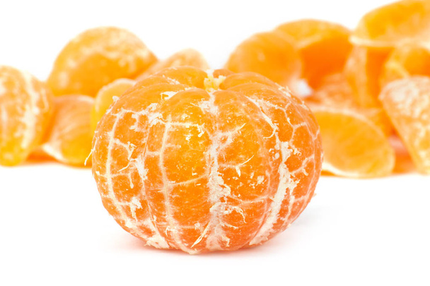 Friss, érett szelet mandarin - Fotó, kép