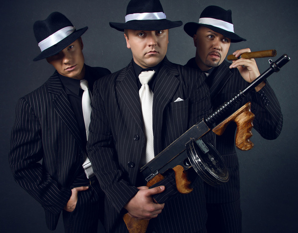 Three gangsters. - Fotoğraf, Görsel