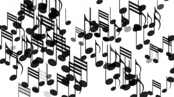 4k Music Notes background,symbol melody melody sound,romantic artistic symphony - Footage, Video