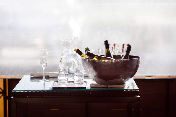 Bottles of wine in a bucket - Photo, Image