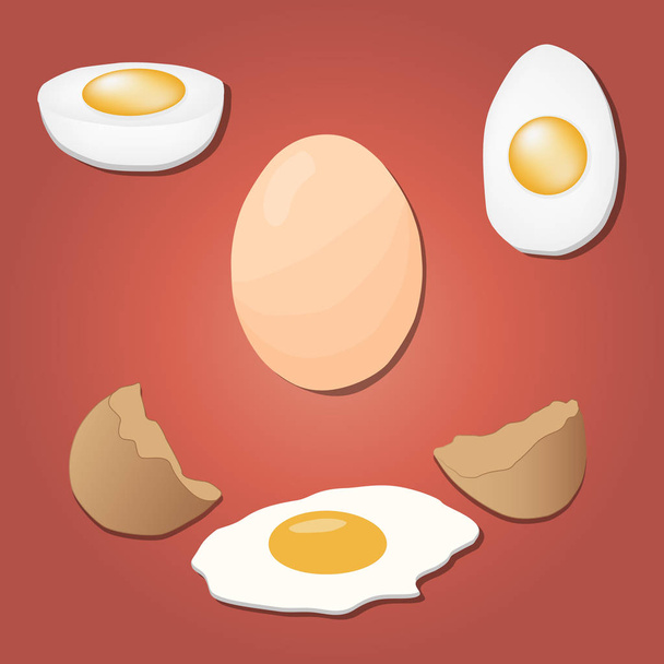Το αυγό φυσικά διανυσματικά λευκό - Διάνυσμα, εικόνα