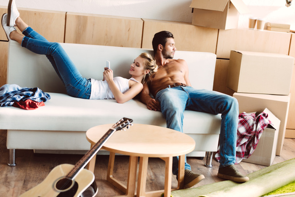 young couple in new house - Photo, Image