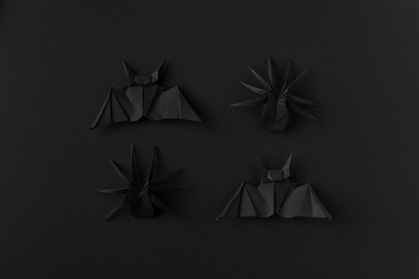 halloween origami bats and spiders - Фото, изображение