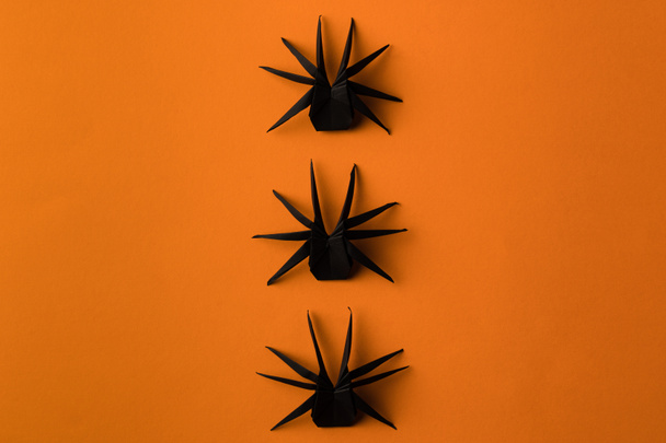 origami spiders for halloween - Photo, image