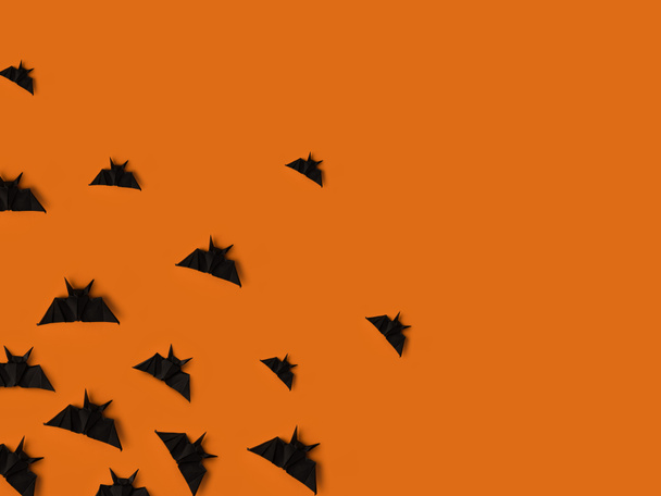 black origami bats - Fotoğraf, Görsel