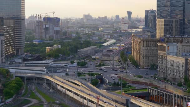 moscow cityscape panorama - Séquence, vidéo