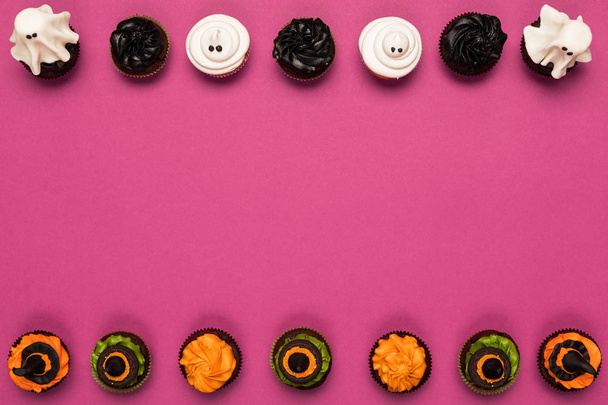 dekoratív halloween cupcakes - Fotó, kép