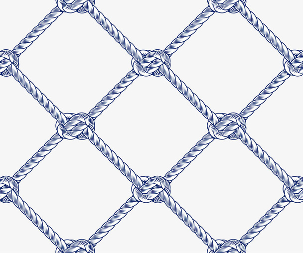 seamless nautical rope pattern - Vector, Image