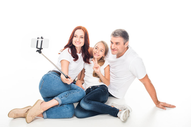 family taking selfie - Photo, Image