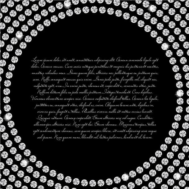 Illustration vectorielle abstraite magnifique fond de diamant noir
 - Vecteur, image