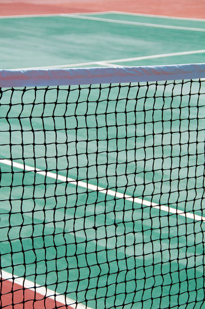 Mesh on the tennis court. Great tennis background. - Foto, Imagen