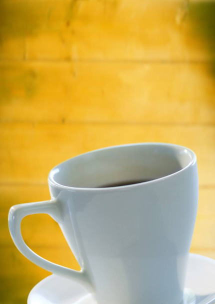 White coffee cup and saucer  - Foto, Bild