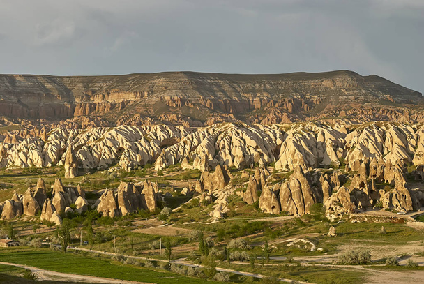 Colorful Rose valley in Cappadocia landscape at sunset  - Photo, Image