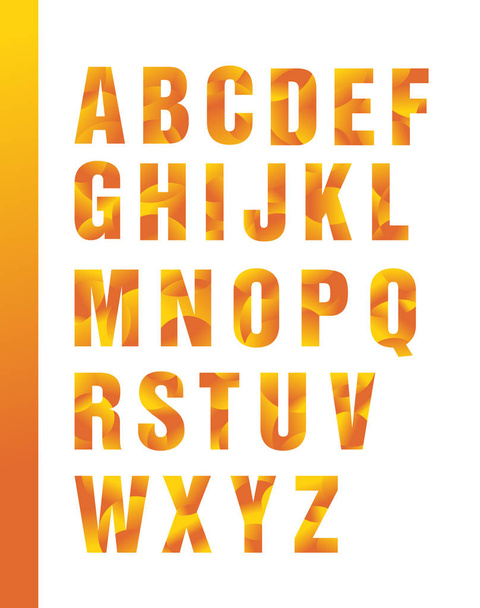 Heldere geometrische alfabet - Vector, afbeelding