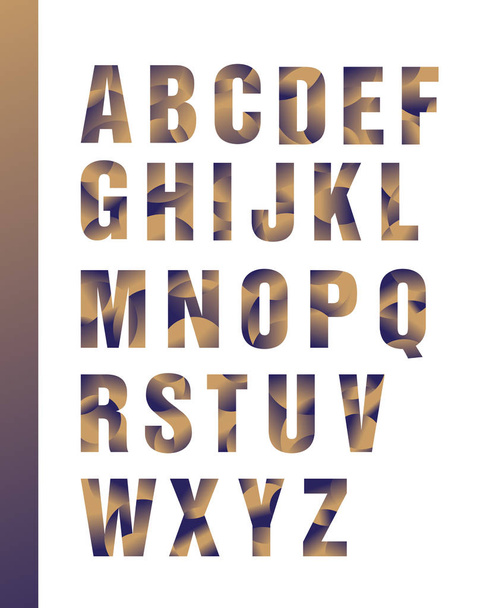 helles geometrisches Alphabet - Vektor, Bild