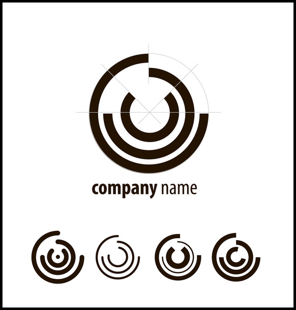 セクターの円のロゴ - ベクター画像