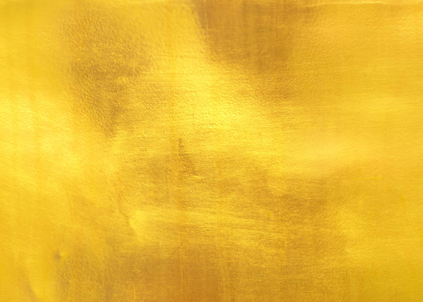 Shiny yellow leaf gold foil - Photo, Image