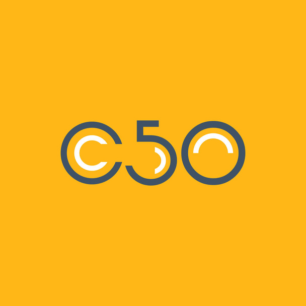 ronde logo C50 logo  - Vector, afbeelding