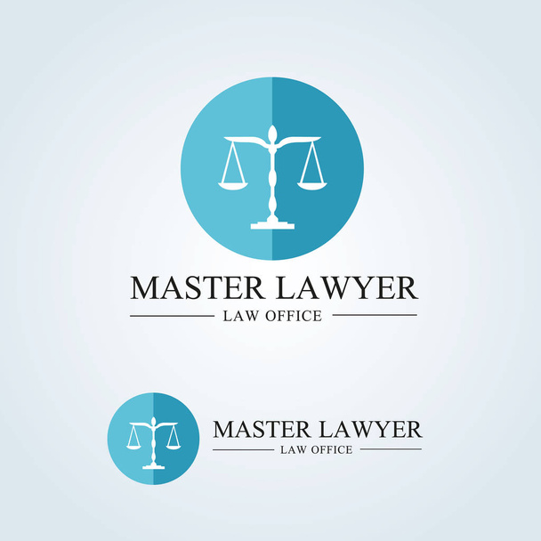 Diseño de vectores de logotipo del bufete de abogados. legal, abogado, escala, plantilla de logotipo de Vector
. - Vector, imagen