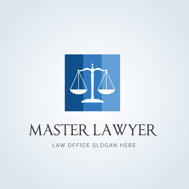 Asianajotoimiston logo kuvake vektori suunnittelu. oikeudellinen, asianajaja, mittakaava, vektori logo malli
 - Vektori, kuva